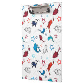 Dr. Seuss | één vis twee vis ster patroon Klembord (Links)