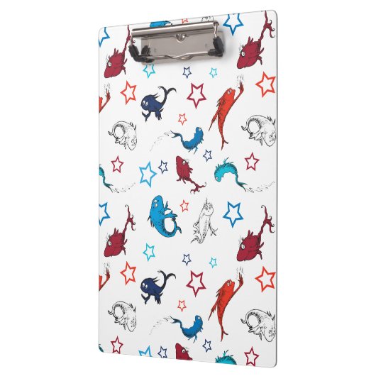 Dr. Seuss | één vis twee vis ster patroon Klembord (Links)
