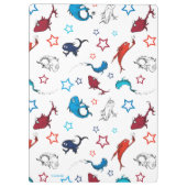 Dr. Seuss | één vis twee vis ster patroon Klembord (Achterkant)