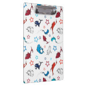 Dr. Seuss | één vis twee vis ster patroon Klembord (Rechts)