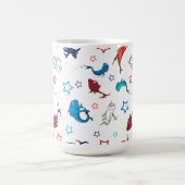 Dr. Seuss | één vis twee vis ster patroon Koffiemok (Center)
