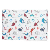 Dr. Seuss | één vis twee vis ster patroon Kussensloop (Achterkant-Links)