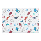 Dr. Seuss | één vis twee vis ster patroon Kussensloop (Voorkant-Rechts)