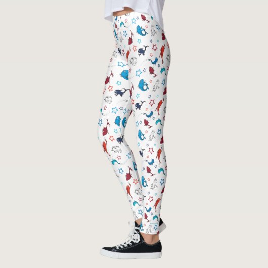 Dr. Seuss | één vis twee vis ster patroon Leggings (Links)