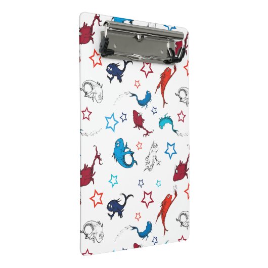 Dr. Seuss | één vis twee vis ster patroon Mini Klembord (Schuin)