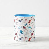 Dr. Seuss | één vis twee vis ster patroon Mok (Midden)