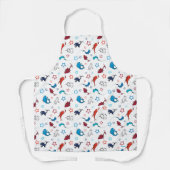 Dr. Seuss | één vis twee vis ster patroon Schort (Voorkant)