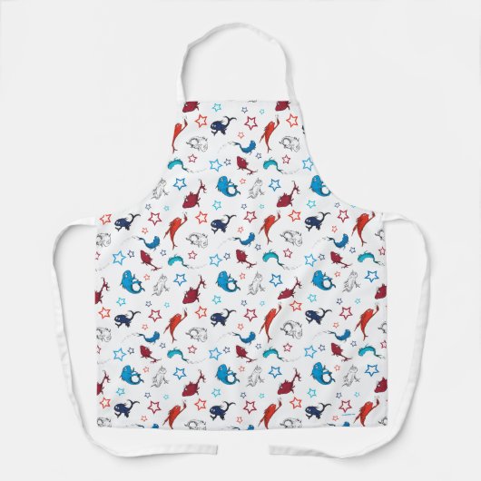 Dr. Seuss | één vis twee vis ster patroon Schort (Voorkant)