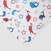 Dr. Seuss | één vis twee vis ster patroon Tissuepapier (Detail)