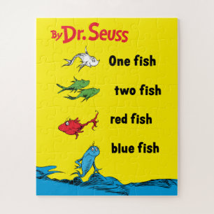 Dr. Seuss   een vis twee vissen Legpuzzel
