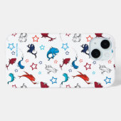Dr. Seuss | Eén Vis Twee Vissen Ster Patroon Case-Mate iPhone Case (Achterkant (horizontaal))