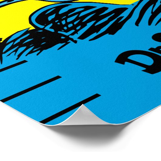 Dr. Seuss | Eén viskwekerijkaart met twee vissoort Poster (Hoek)