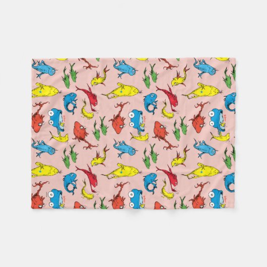 Dr. Seuss | Eén vissoort van twee Fleece Deken (Voorkant (Horizontaal))