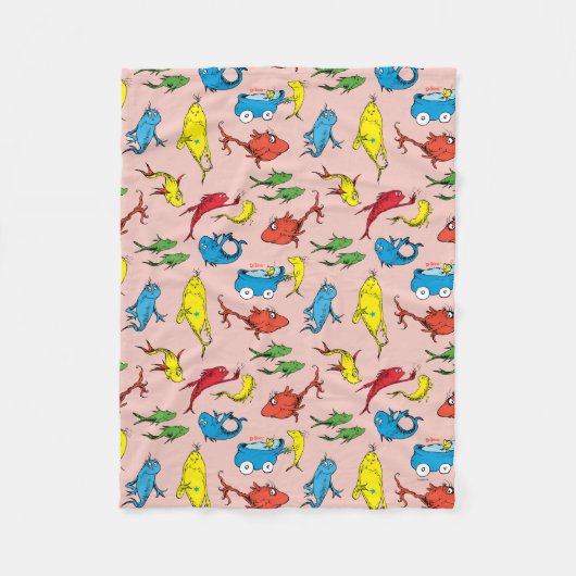 Dr. Seuss | Eén vissoort van twee Fleece Deken (Voorkant)