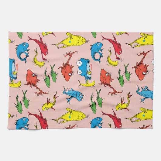 Dr. Seuss | Eén vissoort van twee Theedoek (Horizontaal)