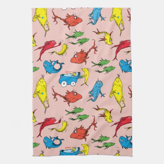 Dr. Seuss | Eén vissoort van twee Theedoek (Verticaal)