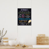 Dr. Seuss | Eerste of laatste schooldag Poster (Keuken)