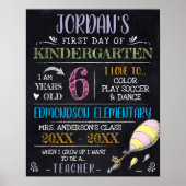 Dr. Seuss | Eerste of laatste schooldag Poster (Voorkant)