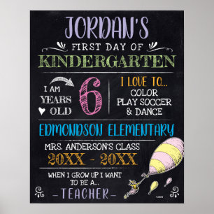 Dr. Seuss   Eerste of laatste schooldag Poster