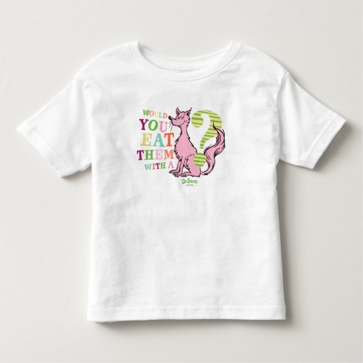 Dr. Seuss| Eet je ze met een vos? Kinder Shirts (Voorkant)
