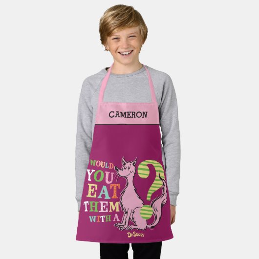 Dr. Seuss | Eet je ze met een vos? Schort (Gedragen)