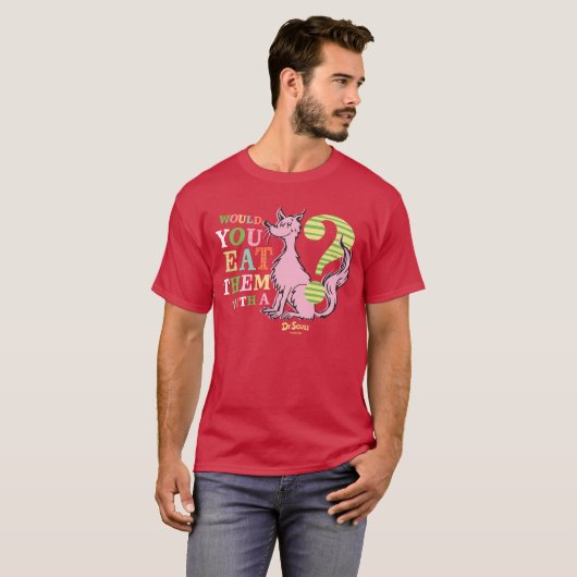 Dr. Seuss| Eet je ze met een vos? T-shirt (Voorkant volledig)