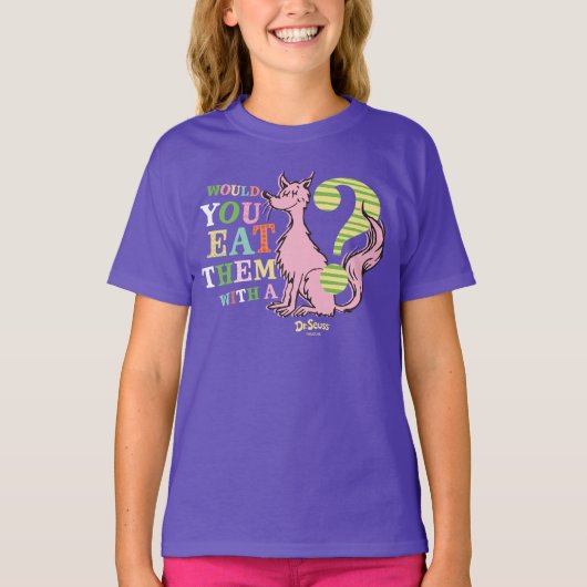 Dr. Seuss| Eet je ze met een vos? T-shirt (Voorkant)
