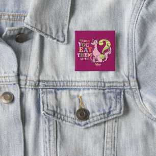 Dr. Seuss Eet je ze met een vos? Vierkante Button 5,1 Cm