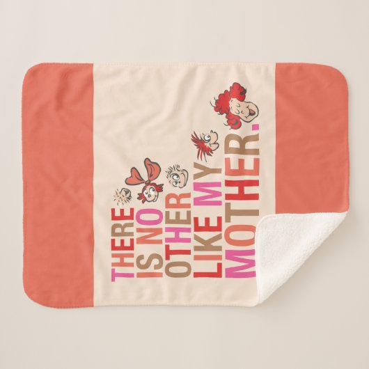 Dr. Seuss | Er is geen ander zoals mijn moeder Sherpa Deken (Voorkant (horizontaal))