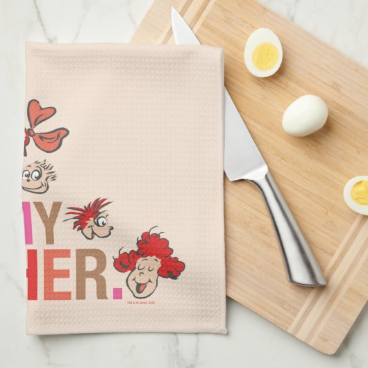 Dr. Seuss | Er is geen ander zoals mijn moeder Theedoek (Quarter Fold)