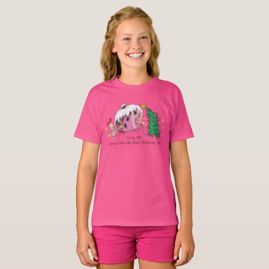 Dr. Seuss Every Who in Who-ville, liked Christma T-shirt (Voorkant volledig)