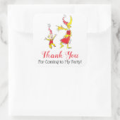 Dr. Seuss| Fijne verjaardag voor u - Dank u Vierkante Sticker (Tas)