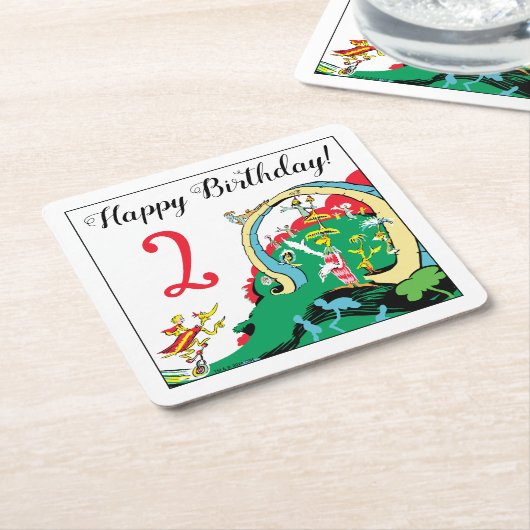 Dr. Seuss | Fijne verjaardag voor u Kartonnen Onderzetters (Schuin)