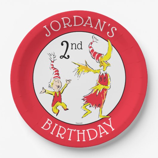 Dr. Seuss | Fijne verjaardag voor u Papieren Bordje (Voorkant)