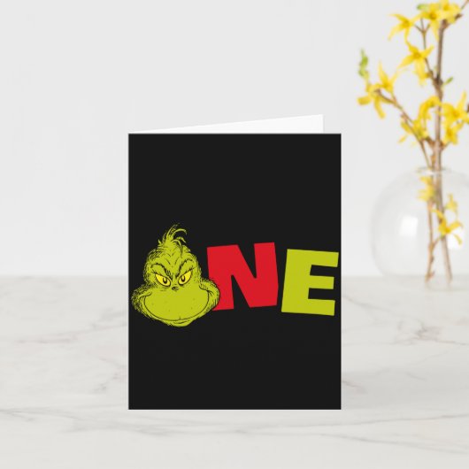 Dr Seuss First Birthday One Baby  Kaart (Gele Bloem)