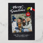 Dr. Seuss | Folie Kerst van de kerstfamilie Merry  Folie Feestdagenkaart (Voorkant)