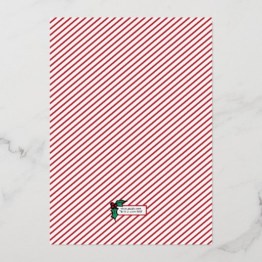 Dr. Seuss | Folie Kerst van de kerstfamilie Merry  Folie Feestdagenkaart (Achterkant)