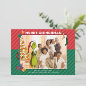 Dr. Seuss | Fotovakantie-Kaart van de Grinch-famil Kaart (Staand voorkant)