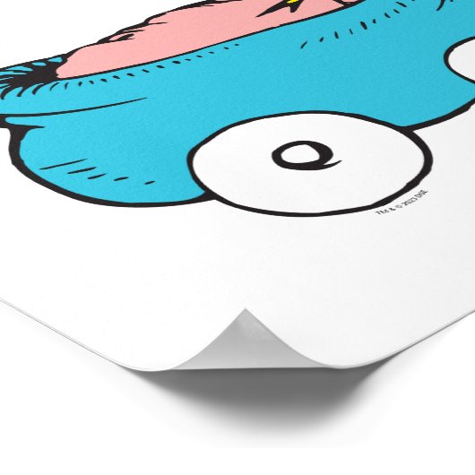 Dr. Seuss | Geboortegegevens van één vis Poster (Hoek)