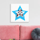Dr. Seuss | Grafische afbeelding van kleine katten Canvas Afdruk (Insitu (Woonkamer))