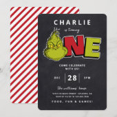 Dr. Seuss | Grinch 1e Verjaardag - Krijtbord (Voorkant / Achterkant)