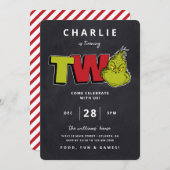 Dr. Seuss | Grinch 2e Verjaardag - Krijtbord (Voorkant / Achterkant)