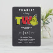 Dr. Seuss | Grinch 2e Verjaardag - Krijtbord (Staand voorkant)