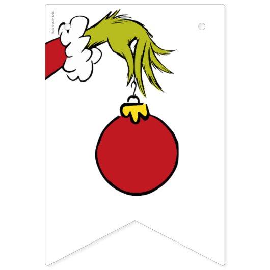 Dr. Seuss | Grinch betekent één verjaardag Vlaggetjes (Eerste vlag)