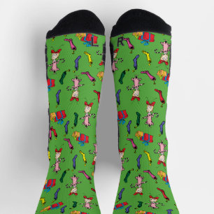 Dr. Seuss   Grinch   Cindy-Lou Wie Patroon Sokken