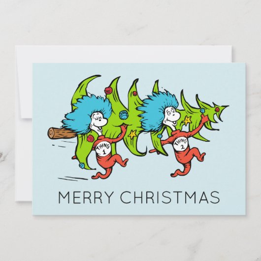 Dr. Seuss | Grinch | Ding één Ding Kerstmis Feestdagenkaart (Voorkant)