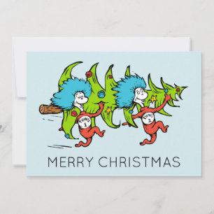 Dr. Seuss Grinch Ding één Ding Kerstmis Feestdagenkaart