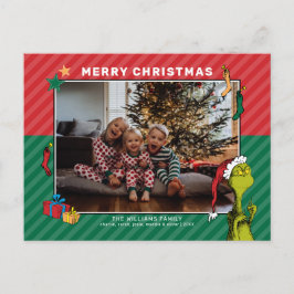 Dr. Seuss | Grinch Familie Foto Feestdagenkaart