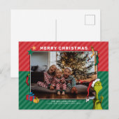 Dr. Seuss | Grinch Family Photo Feestdagenkaart (Voorkant / Achterkant)