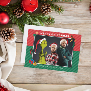 Dr. Seuss   Grinch Family Photo Kaart